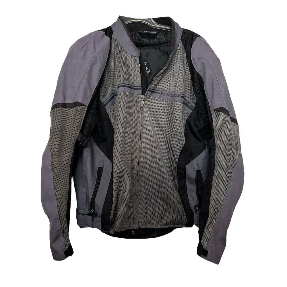 Fieldsheer Motorcycle Jacket Armor Padded Nlack Gray Mesh Size XL